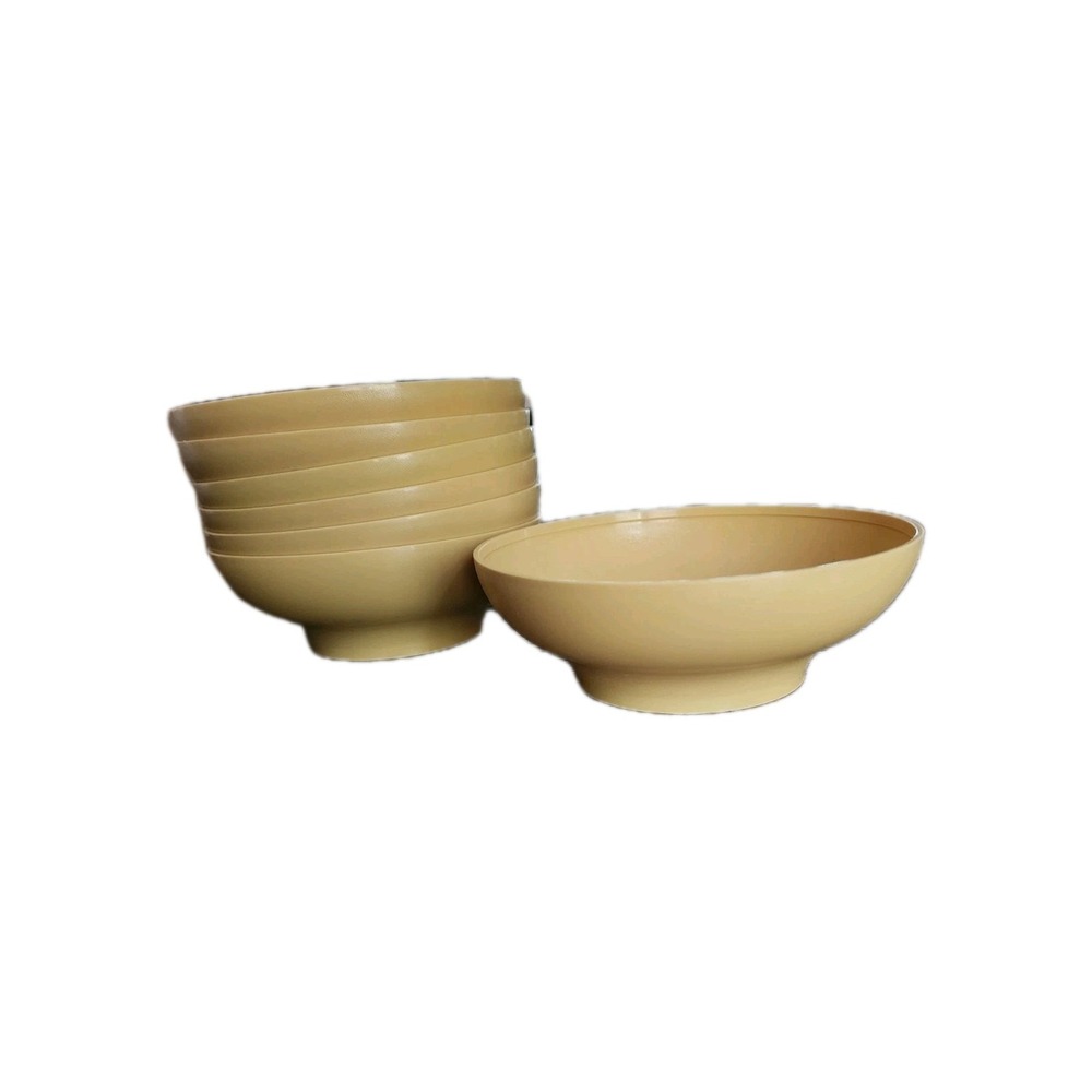 Vintage Tupperware Set of 7 Cereal Salad Bowls 890 Harvest Gold Yellow